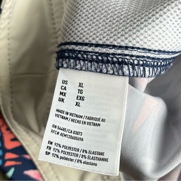 American Eagle AE Men’s Swim Trunks Bathing Suit leaf Print XL - Picture 3 of 4